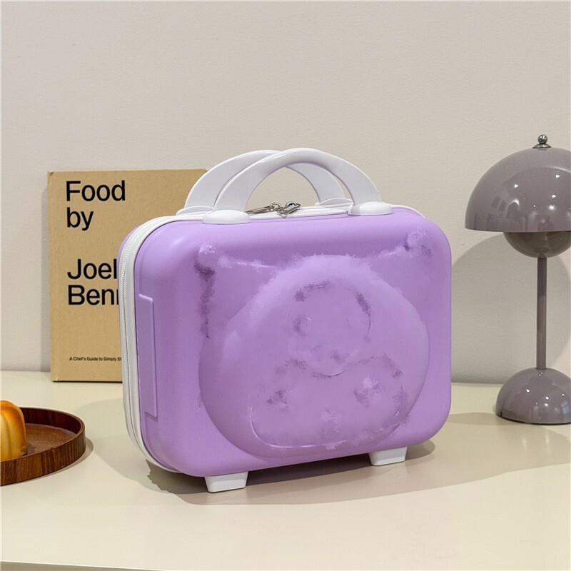 Cartoon Cat Cosmetic Case PP Password Case 14 Inch Suitcase Luggage Cartoon Wedding Gift Storage Suitcase