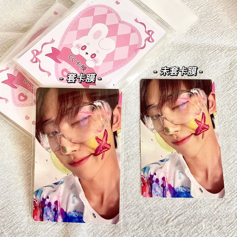 Xi classmate CC card film 20 silk thickened ultra-transparent postcard protective cover Li Fei small card film Polaroid card case