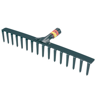Grass rake 16 tooth rake wood handle dead leaf rake wire rake garden rake grass multi-tooth gardening tools grass rake
