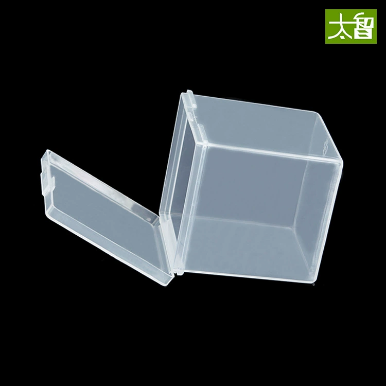 Factory wholesale Z558 square box transparent plastic box product original box hardware small storage box PP with cover