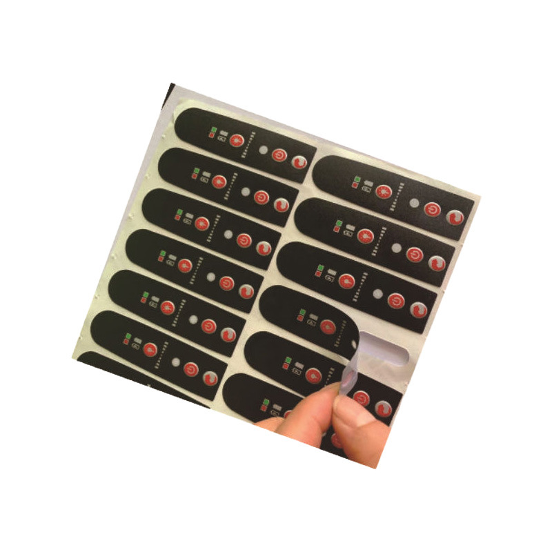 pvc按键面贴PC开关贴膜印刷丝印面板铭牌标牌薄膜凹凸PET面板厂家