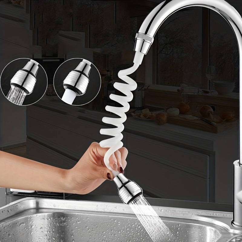 TEMU generation kitchen faucet bubbler extender water pipe stretch telephone line pipe shower pipe suit shower