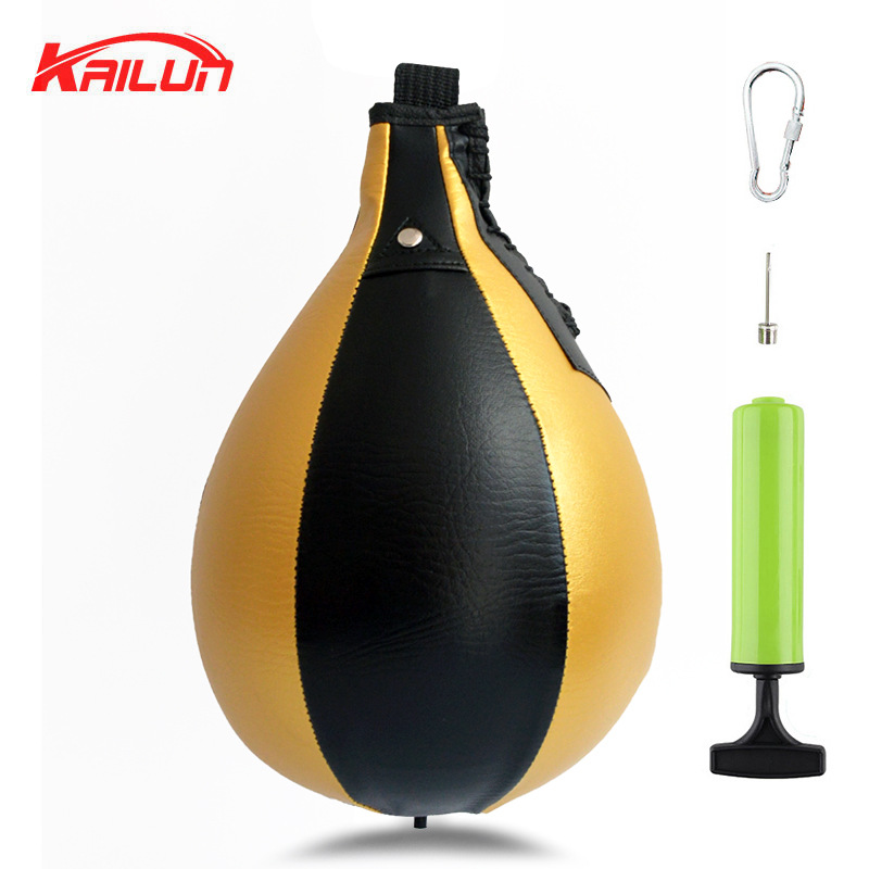 Bola DE VELOCIDAD DE BOXEO colgando bola en forma de pera Bola de reacción familia fitness bolsa de arena gimnasio Bola de cordón Tierra