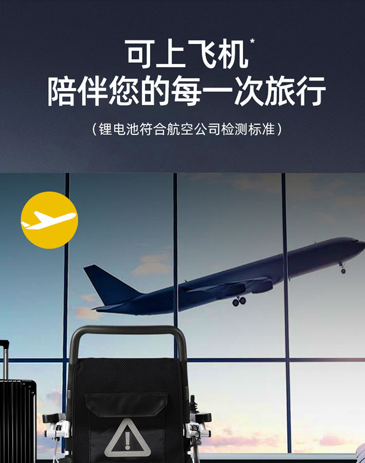 Export Model Foldable Lightweight Fully Automatic Smart Electric Wheelchair for the Elderly and Disabled Remote Control Scooter for the Elderly