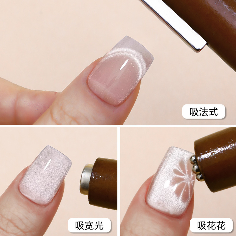 ネイル猫の目の磁石の石は小さい花のシガーを吸います。|undefined