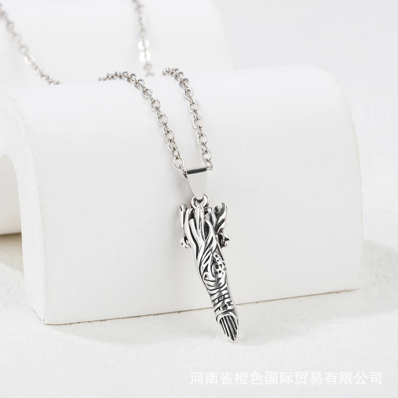Prison Gate Necklace Side View