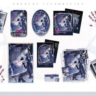 Identity V Game Night Watcher Hunt Badge Badge Color Paper Polaroid Stand Fan Merchandise