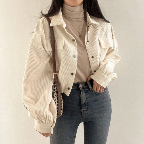Women's Loose Fleece Vest with Drawstring, Short-Sleeve Collared Shirt Top in Korean Chic Retro Minimalist Style