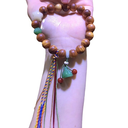 Taihang Thuja Bracelet for Men and Women Buddha Beads Wenwan Sandalwood Bracelet Natural Chinese Style Panwan Live Bracelet Wholesale