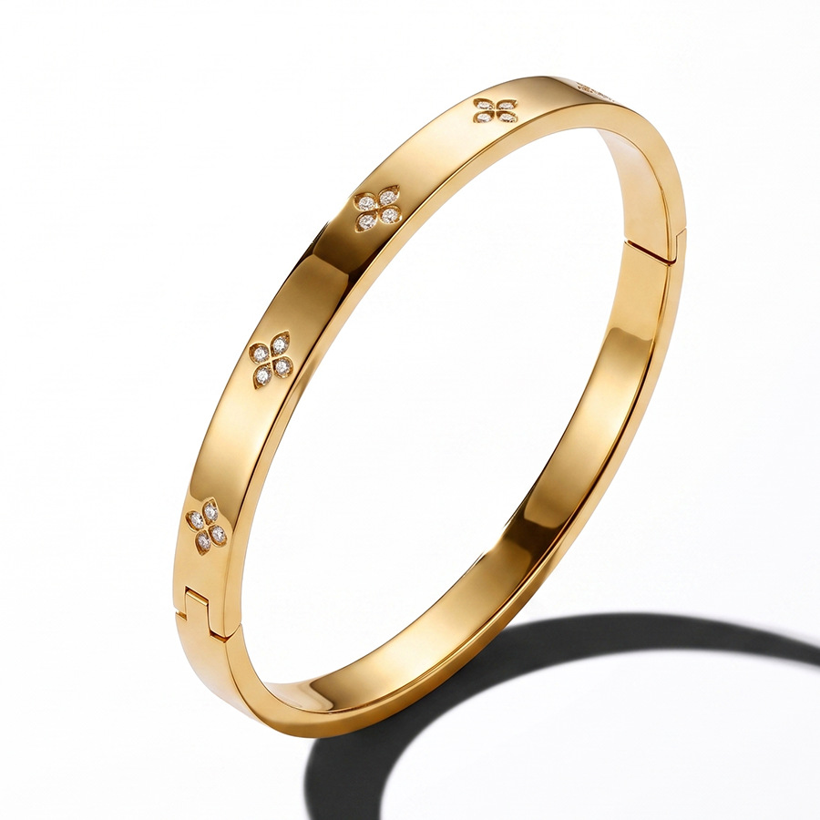 Bracelet, four-leaf clover