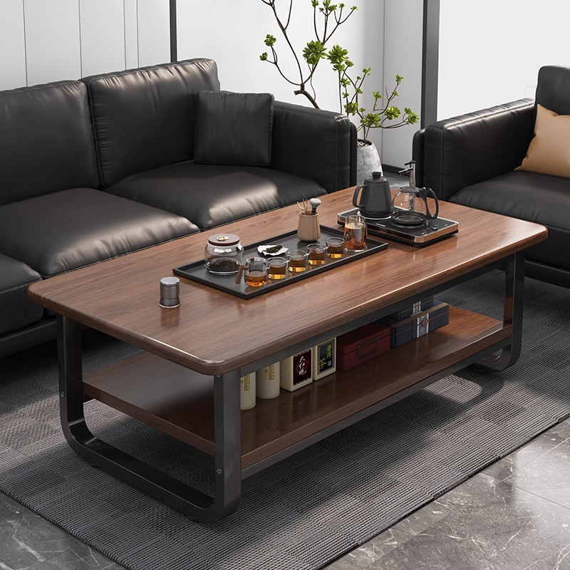 Solid Wood Core Small Coffee Table Sofa Side Table Light Luxury High-End Living Room Home Small Apartment New Office Small Table
