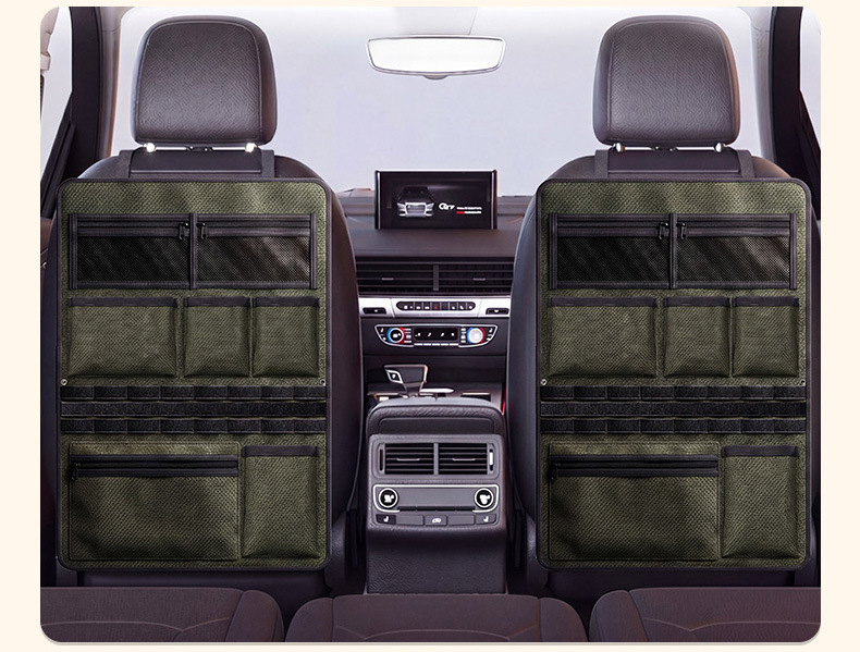 Car Seat Back Storage Bag Hanging Bag Multifunctional Tactical Car Backrest Storage Bag Hanging Storage Bag Wholesale
