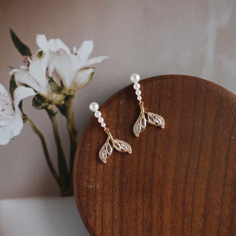 Серебряная игла, модные универсальные серьги из жемчуга, серебро 925 пробы, легкий люксовый стиль, качественный стиль, французский стиль