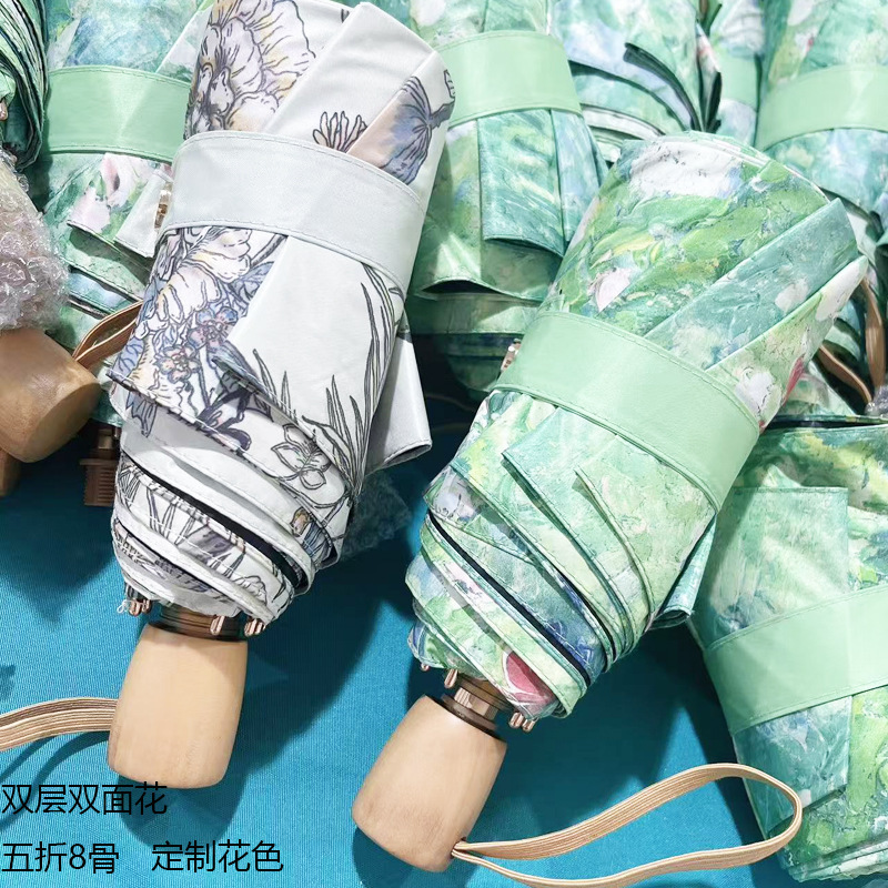 Wholesale Double-Layer Double-Sided Floral Umbrella 30D Black Coating Full Sun Protection Uv Protection Sun Umbrella 50% off Sunshade Umbrella Wholesale Double-Layer Double-Sided Floral Umbrella 30D Black Coating Full Sun Protection Uv Protection Sun Umbrella 50% off Sunshade Umbrella