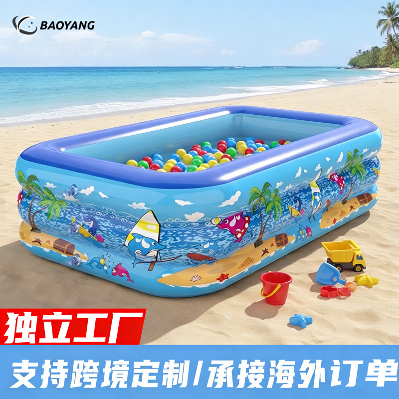 Inflatable Swimming Pool for Home Use, Children's Water Pool, Large Outdoor Family Pool, Thickened Pvc Pool