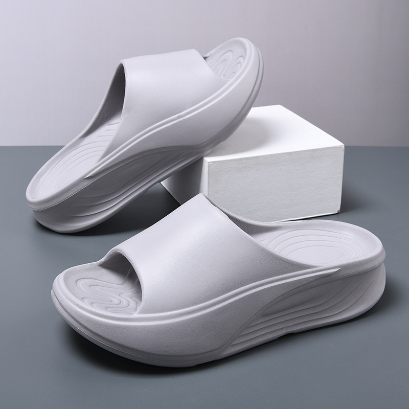 Chanclas de gran tamaño de comercio exterior, zapatillas de hombre de suela gruesa EVA, zapatos de playa de verano, sandalias antideslizantes para el hogar