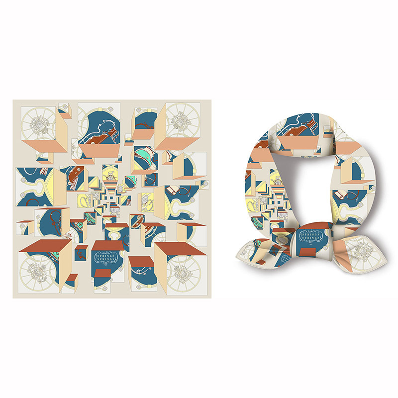 53cm bufandas mujeres moda verano Joker decorativo Cuello pequeño bufanda de pelo con bufanda delgada