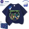 【World 20】-Navy blue short sleeves