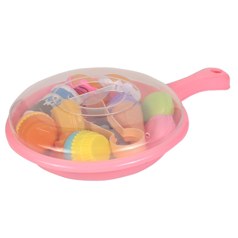 Factory Outlet Children's Play Toys Imitation Cooking Pan DIY Simulation Kitchenware Tableware Cutting Music