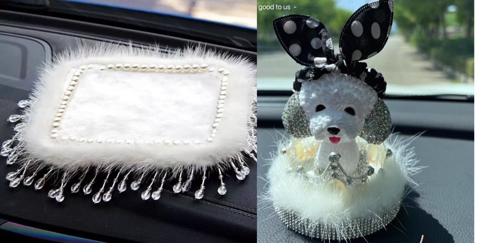 Adornos de coche accesorios de coche lindo creativo dibujos animados suministros de coche decoración femenina plástico belleza noche pensamiento