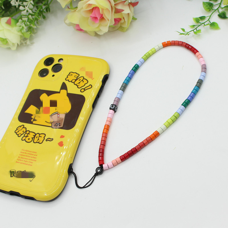 Internet Celebrity Hot Sale Anti-lost Mobile Phone Charm Rainbow Mobile Phone Charm Same Enamel Beads Diy Mobile Phone Lanyard Factory Direct Sales display picture 4