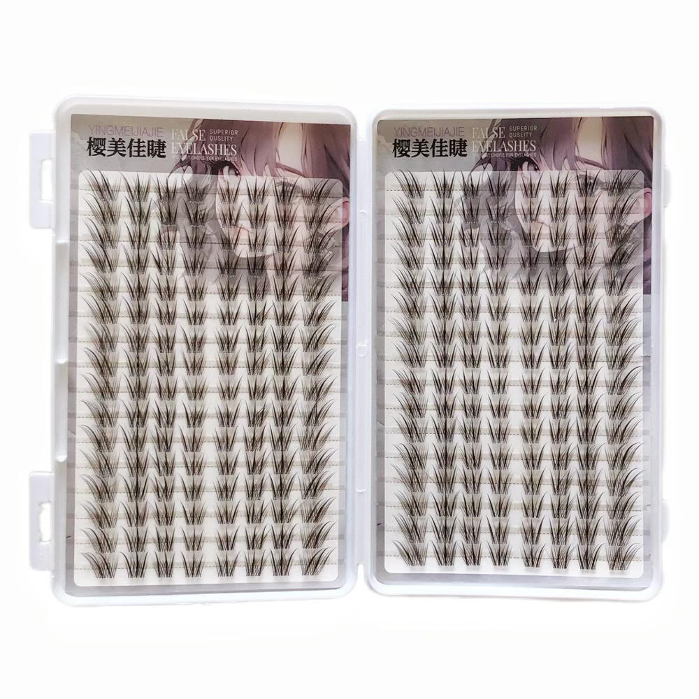 Viscosa de gran capacidad marrón colina azul zorro libro de pestañas de imitación injerto de ojos pestañas de los ojos con su propia inocencia