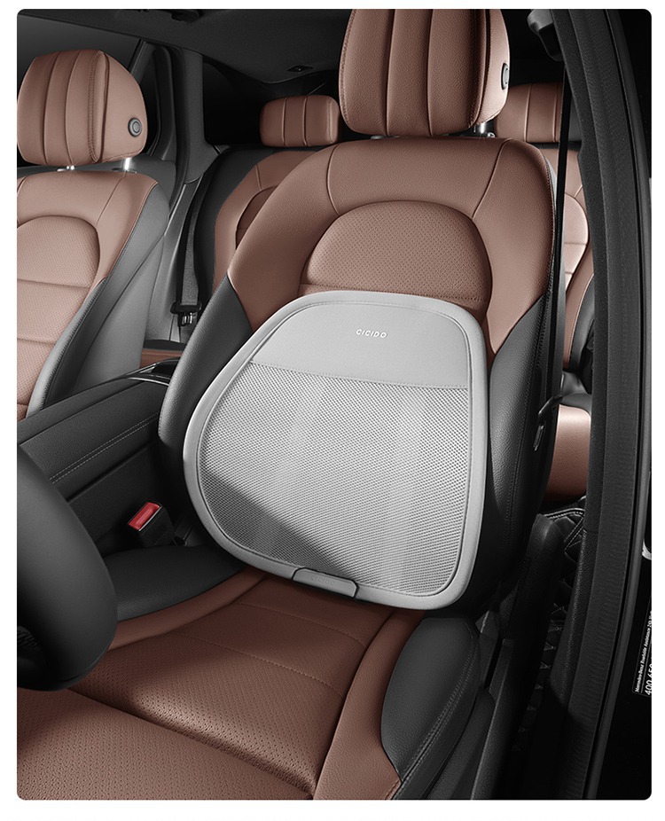 Cicido Car Lumbar Support Cushion Breathable Waist Protector Seat Cushion Back Support Car Driver's Seat Lumbar Support