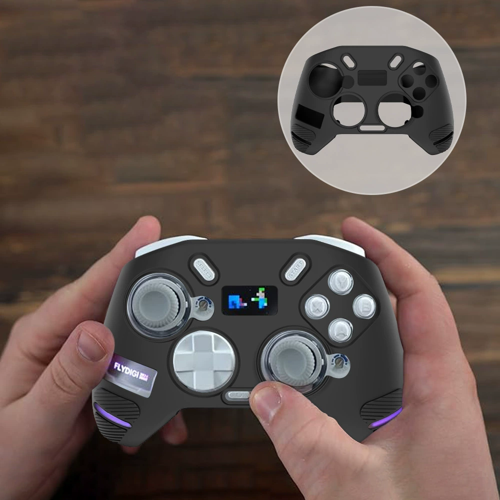 Подходящий силиконовый защитный чехол для беспроводного игрового контроллера FLYDIGI APEX4, простой однотонный цвет