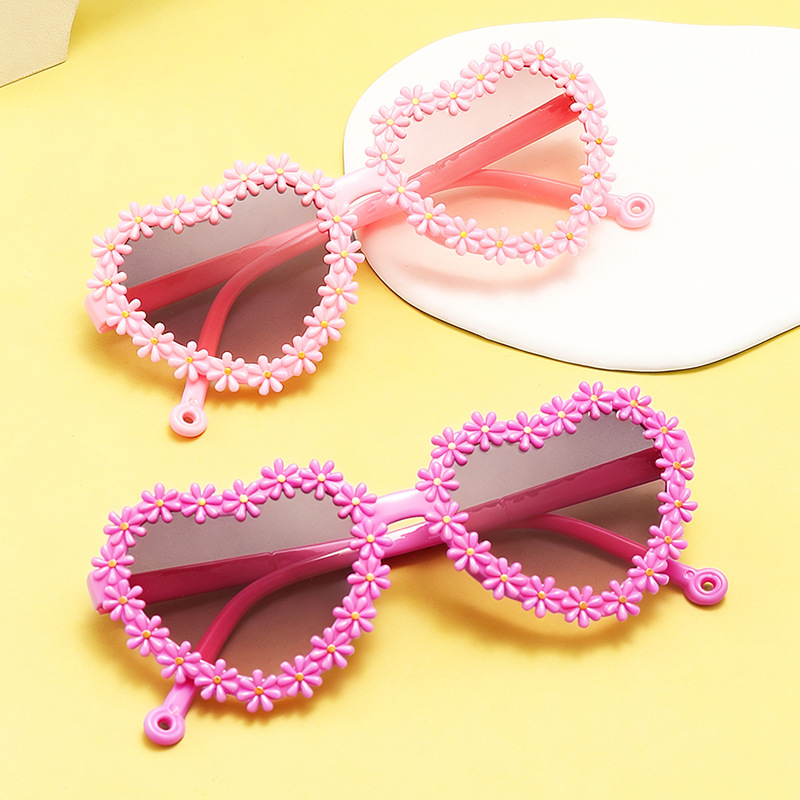 Gafas de Sol Infantiles de Margarita, Plástico y AC, Protección UV400, para Viajes y Fiestas