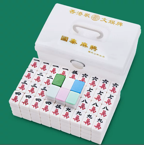 Self-produced and self-sold quasi Grade 1 40 42 44 46 Jade household hand rub mahjong white box mahjong slight flaw