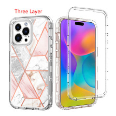 iPhone 17 15 14 13 12 16 pro max 携帯電話ケース スリーインワン大理石落下防止カバーに適しています。