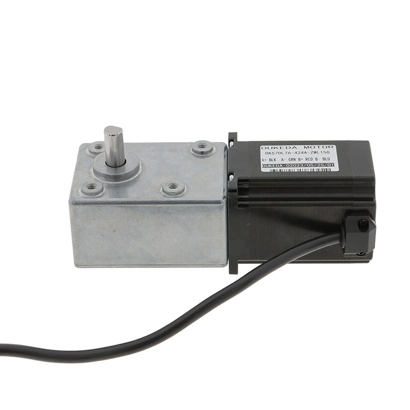 OK57DL76-424A-ZWL15G 57 мотор с редуктором под прямым углом, турбинный