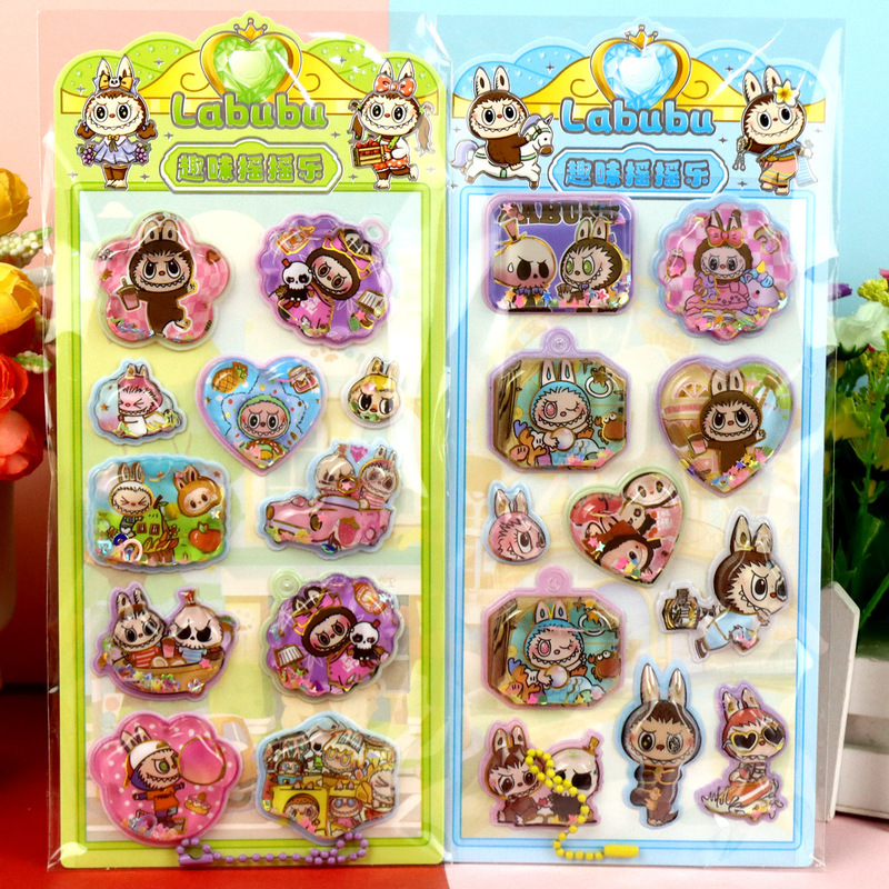 新品 サンリオ 箱入り 3D立体シェイクウォーターステッカー クロミラブカピバラ ペンダント付き ウォーターステッカー|undefined
