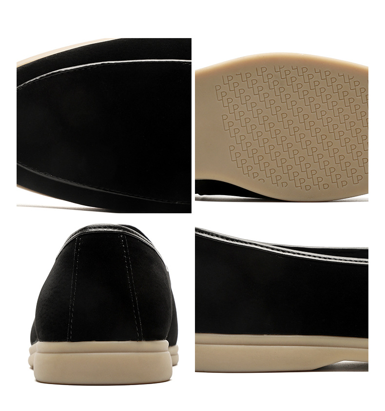 Men's Shoes Formal Shoes Spring New Loafers One Foot Stirrup Soybean Shoes_vogvips.com