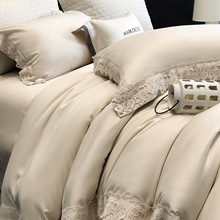 MARK CROSS轻奢高级感水羊绒天丝棉四件套别墅样板间高端床上用品