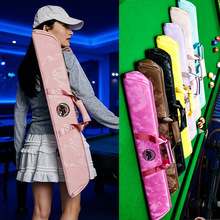 刺绣字母六孔台球杆包杆袋时尚单肩台球杆收纳包批发斜挎台球包包