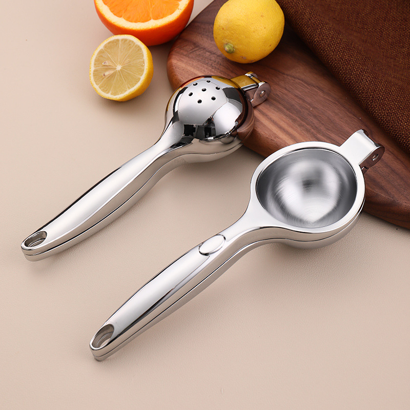 Lemon Squeezer Thickened Zinc Alloy Lemon Juicer Portable Manual Juicer Household Kitchen Effort-Saving Pressing Machine