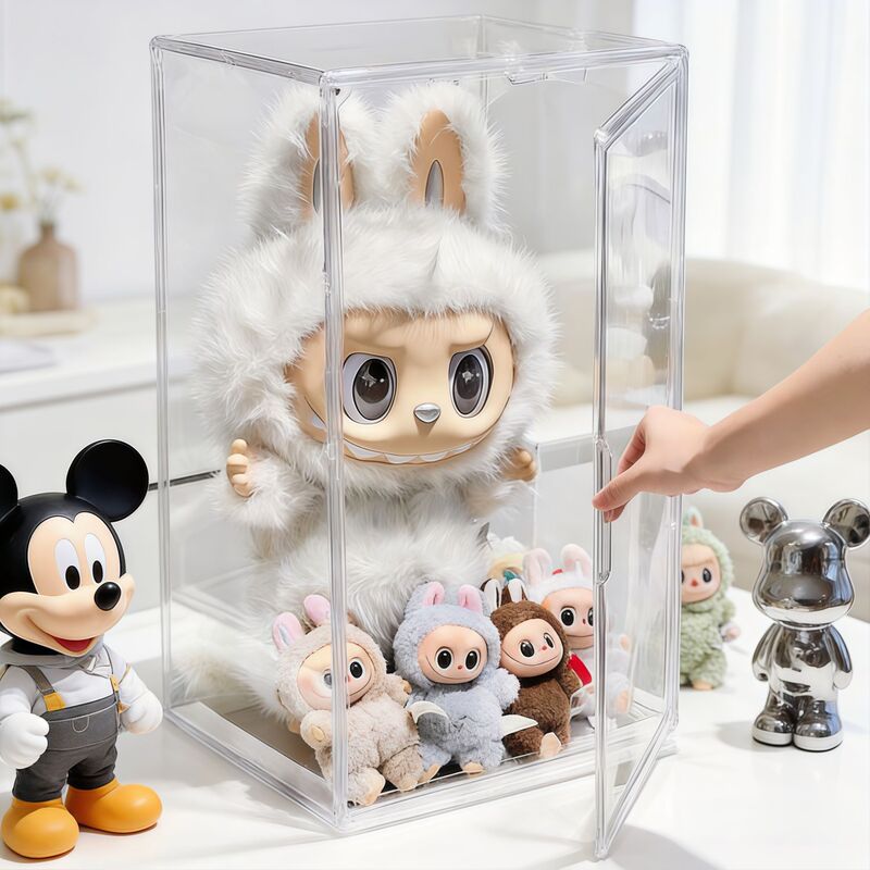 Bubble Mart Storage Box Labubu Zimomo Transparent Display Box Vinyl Doll Magnetic Dust-Proof Box Bubble Mart Storage Box Labubu Zimomo Transparent Display Box Vinyl Doll Magnetic Dust-Proof Box