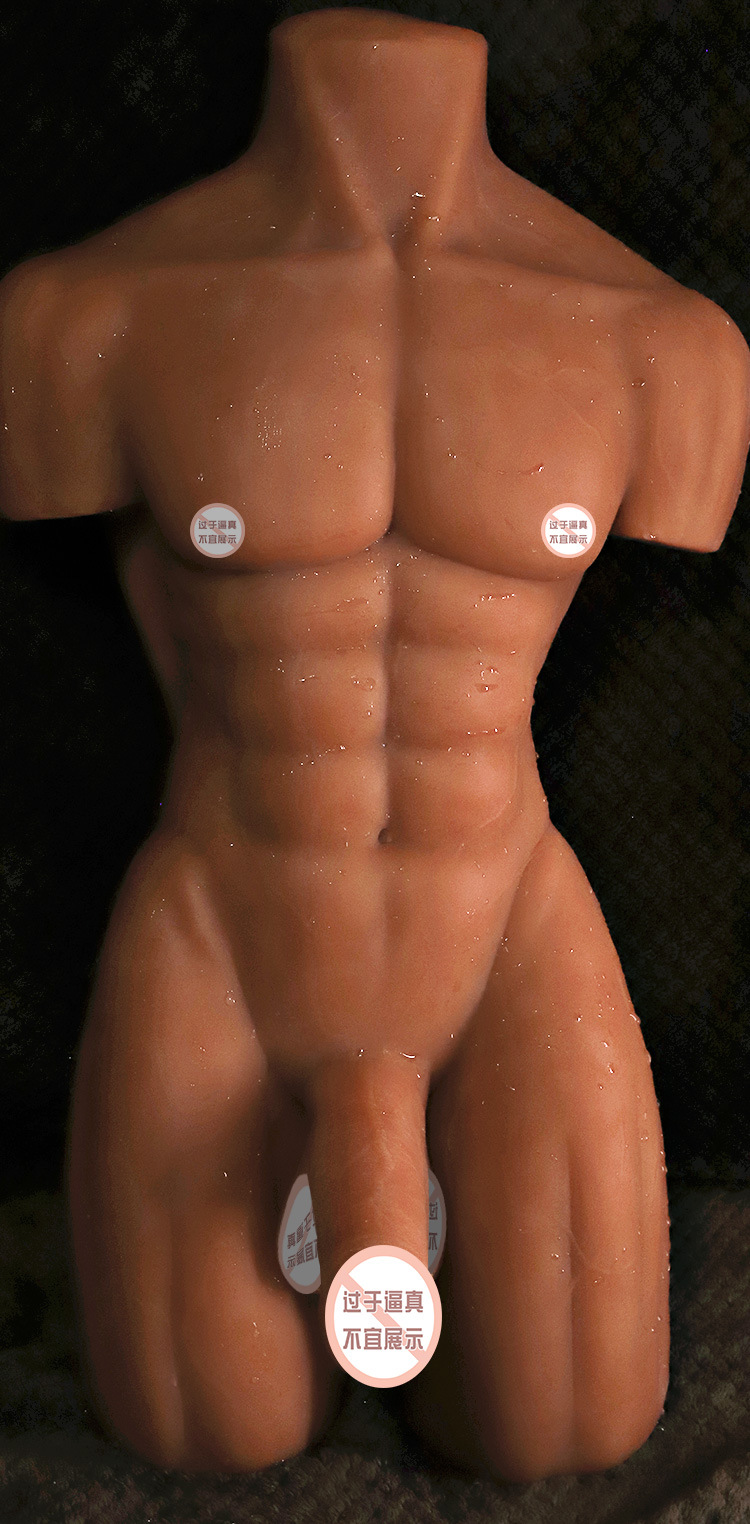 Male Torso Masturbator Doll, TPE Realistic Stroker, Flesh Tone, Manual Use — detail image 26