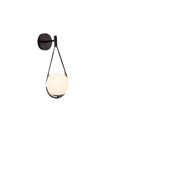 brass modern and minimalistic glass sconce for living room for…