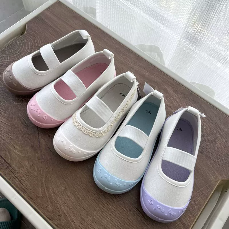 2025 новые японские парусиновые туфли для мальчиков и девочек, красочные белые туфли на День защиты детей, туфли для учеников начальной школы, от 3 до 10 лет