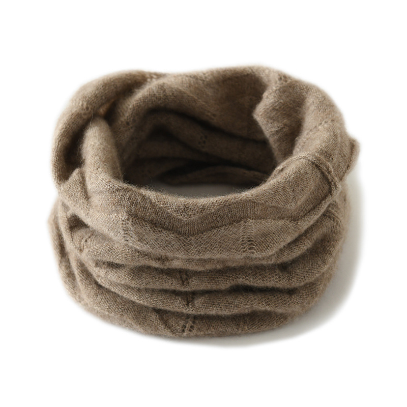 Soft and Waxy Cashmere 24 Autumn and Winter New Style Unisex Neck Scarf Simple and Versatile Warm Neck Protection Knitted Scarf