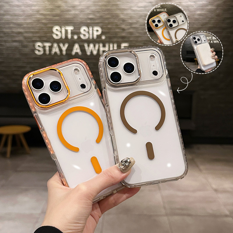 适用iPhone17proMax点彩磁吸手机壳透明苹果16防滑高级感15保护套|undefined