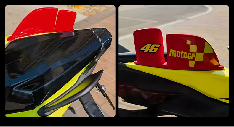 Suitable for Kawasaki Zx-6R Zx-636 Rear Wing 2019-2026 Rear Hump Air Side Wing Rear Gp Wind Wing