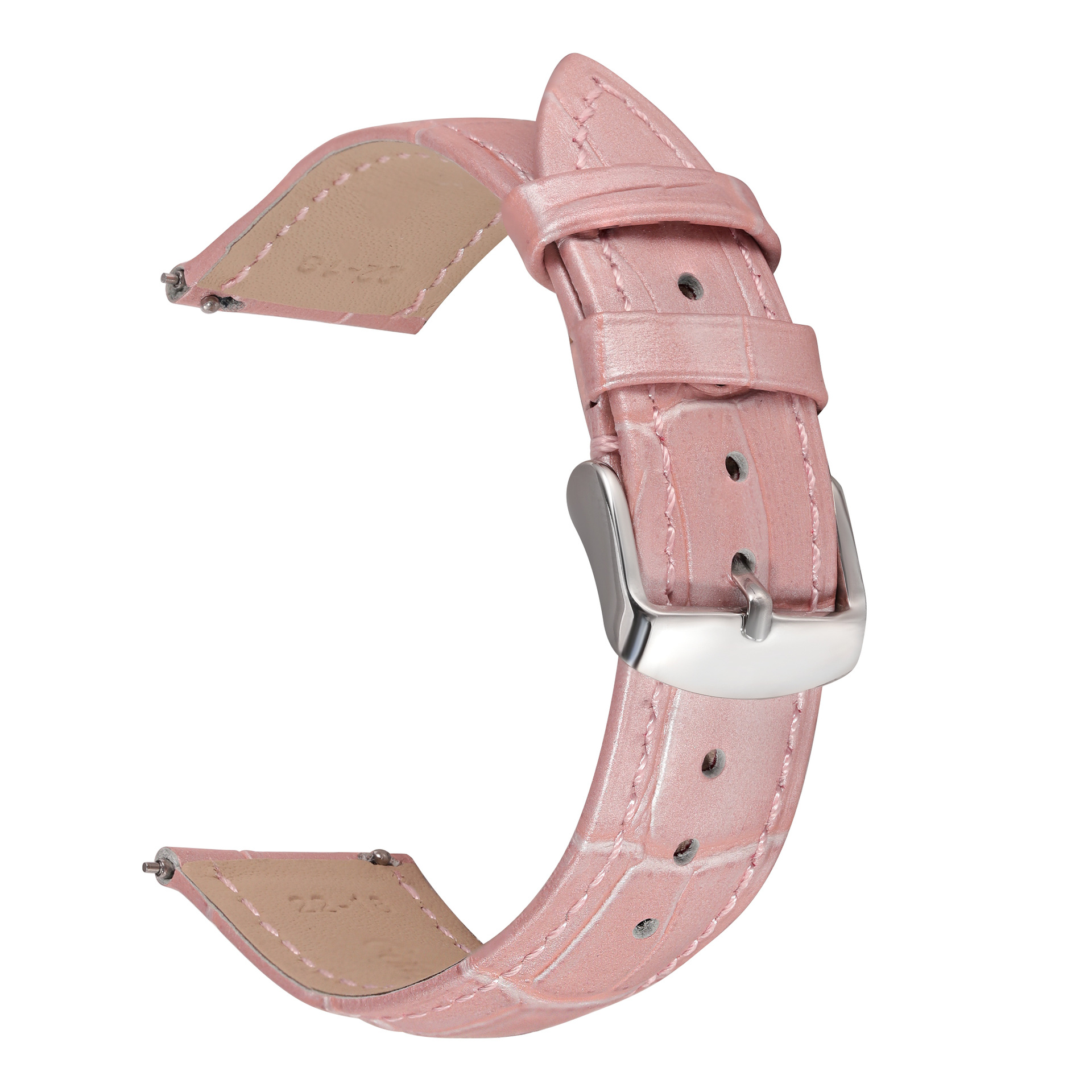 Correa de liberación rápida cinturón de cuero para hombres y mujeres para Huawei GT2 patrón de bambú piel de vaca Rongyao Huami reloj inteligente