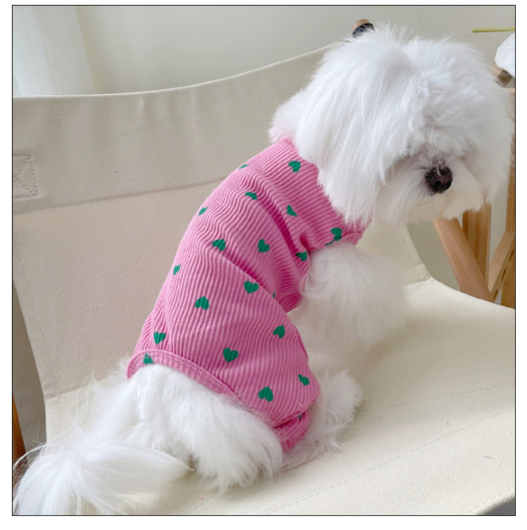 Casual Cotton Heart Shape Pet Clothing display picture 5