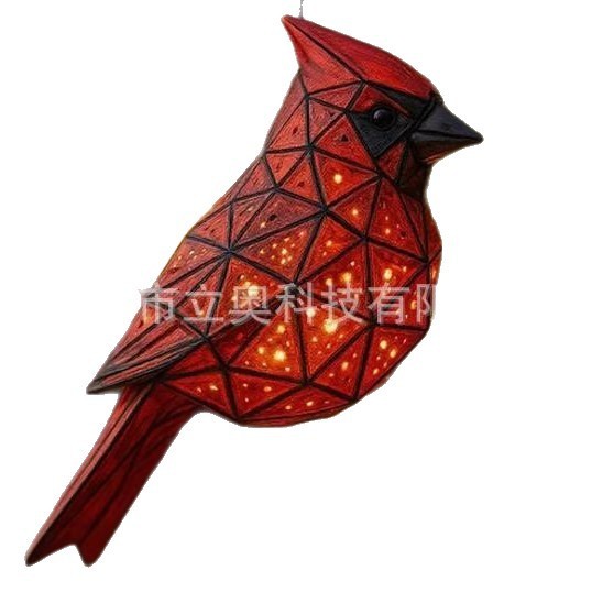 Handmade Geometric Cardinal Hanging Lantern 几何红衣主教吊灯|undefined