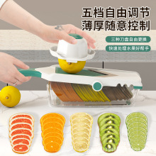 奶茶店商用薄片柠檬切片器水果切片机土豆薯片专用工具切柠檬神器