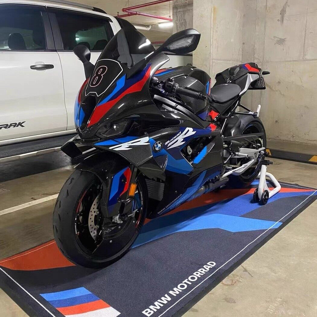 Cross-border Deplaceable Motorcycle Carpet Kawasaki Ducati Motorcycle Team Display Special Crystal Velvet Floor Mat Bedside Mat
