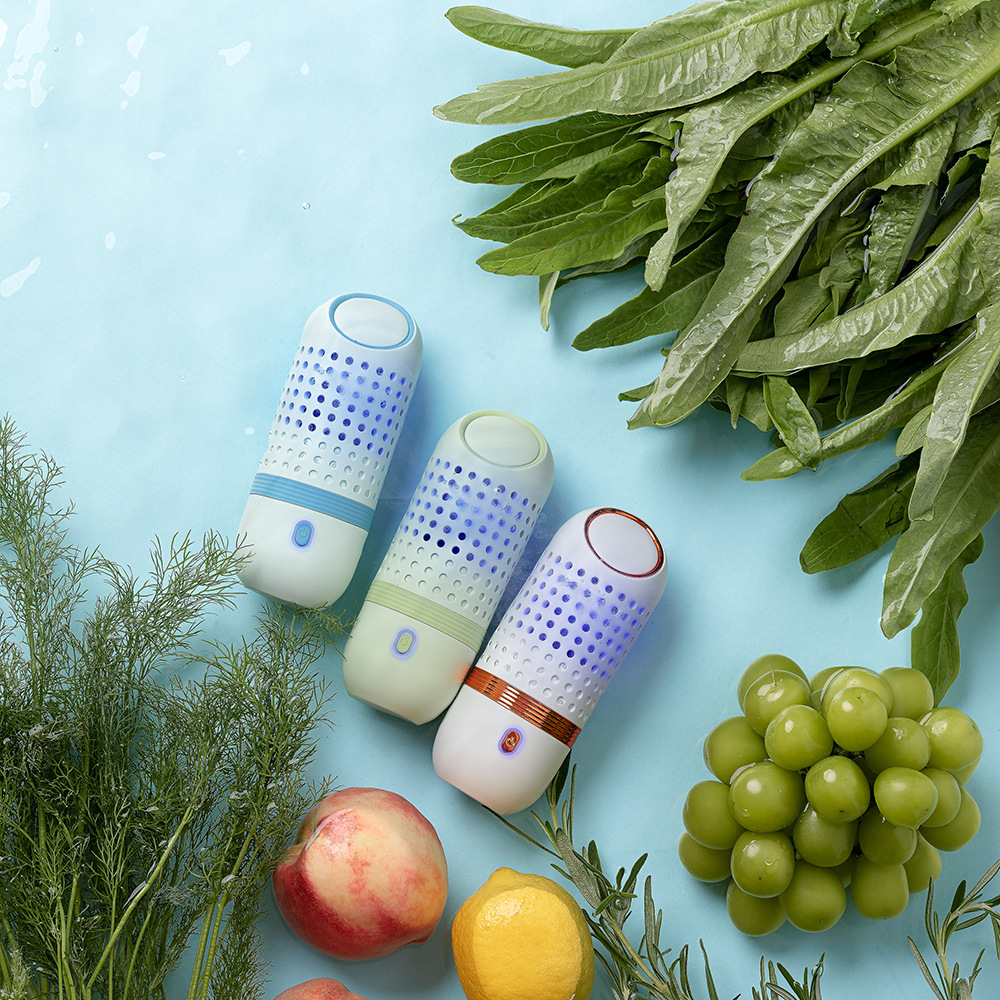Capsule fruit and vegetable cleaning machine purifier household fruit and vegetable machine vegetable and fruit fully automatic mini vegetable washing machine